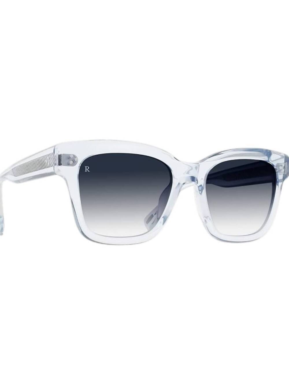 NEW RAEN OPTICS women's breya s768 squared sunglasses in swim / smoke gradient